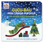 Cucu-bau prin zăpada pufoasă cu omida mâncăcioasă