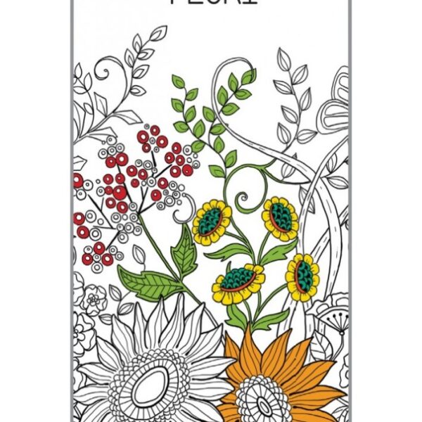 Semne de carte de colorat - Flori