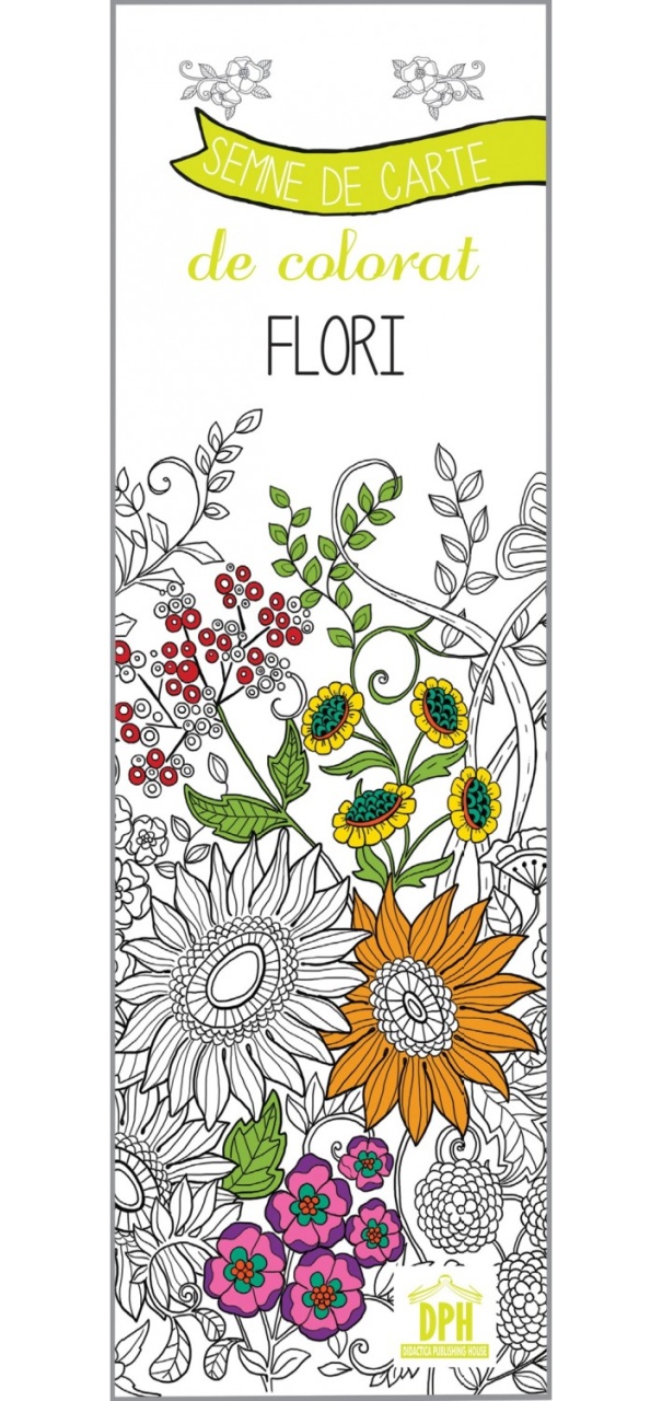 semne-de-carte-de-colorat-flori341491.jpg Semne de carte de colorat - Flori - imagine 1